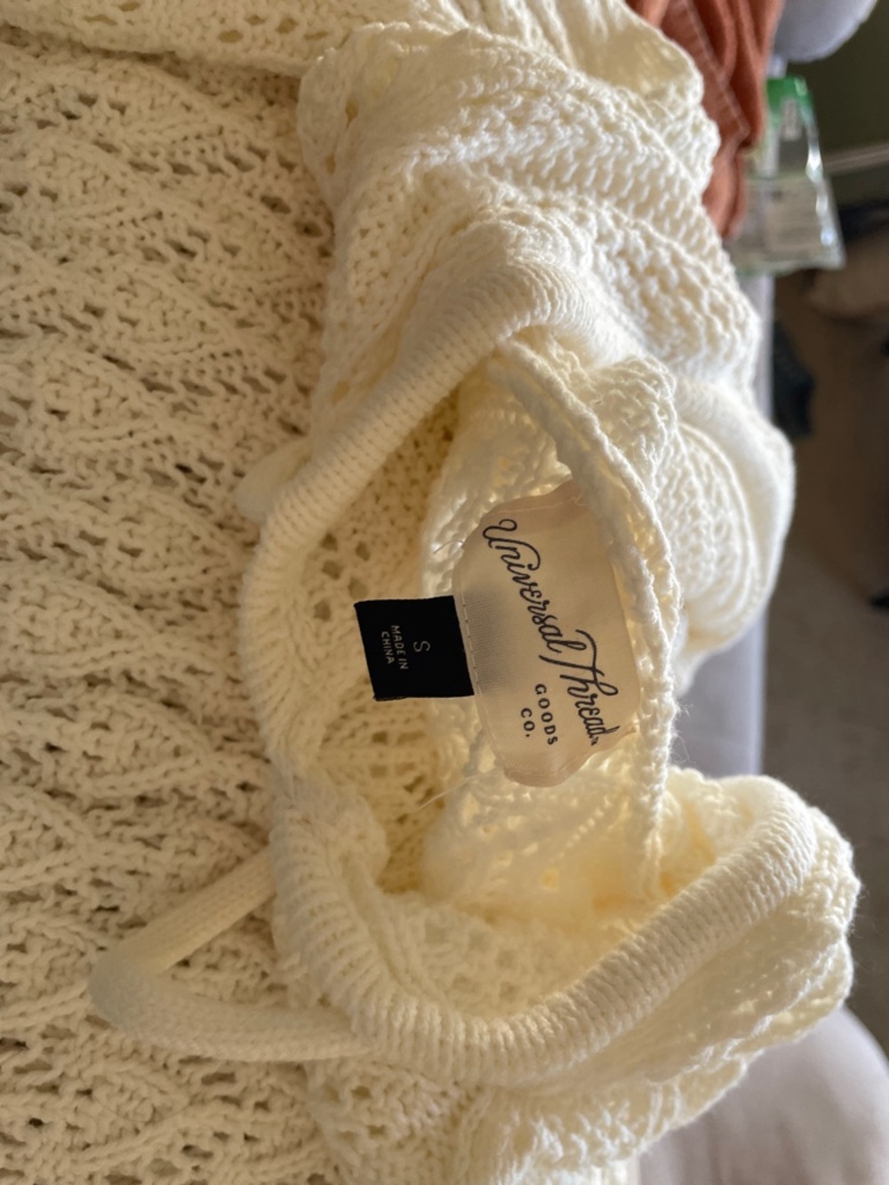 Universal Thread Cream Open-Knit Cardigan
